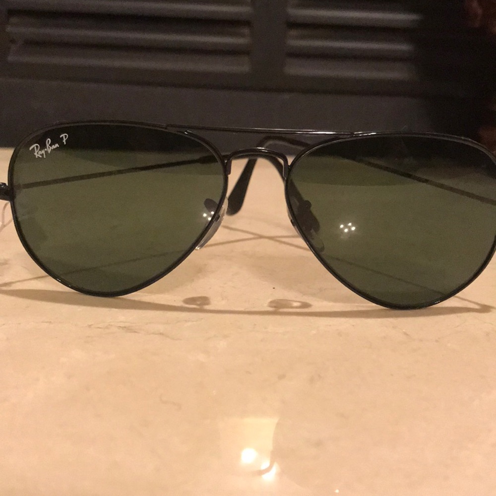 🔴reduced🔴 Ray-ban black metal aviator sunglasses